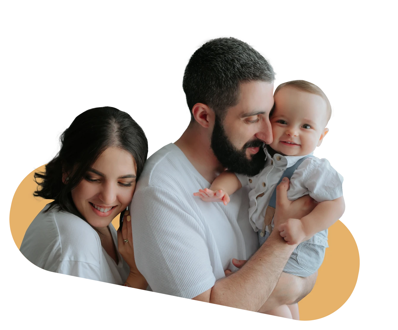 Padres con hijo